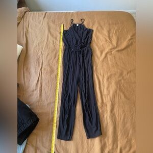 Splendid Black Sleeveless Jumpsuit